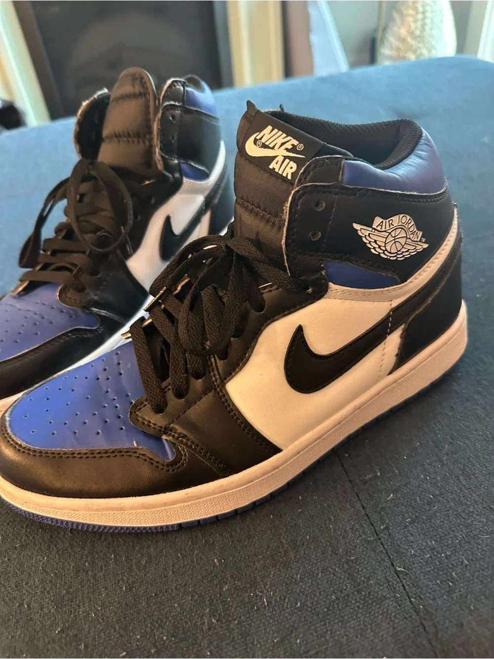 Nike High Top Sneakers - Black/Blue/White